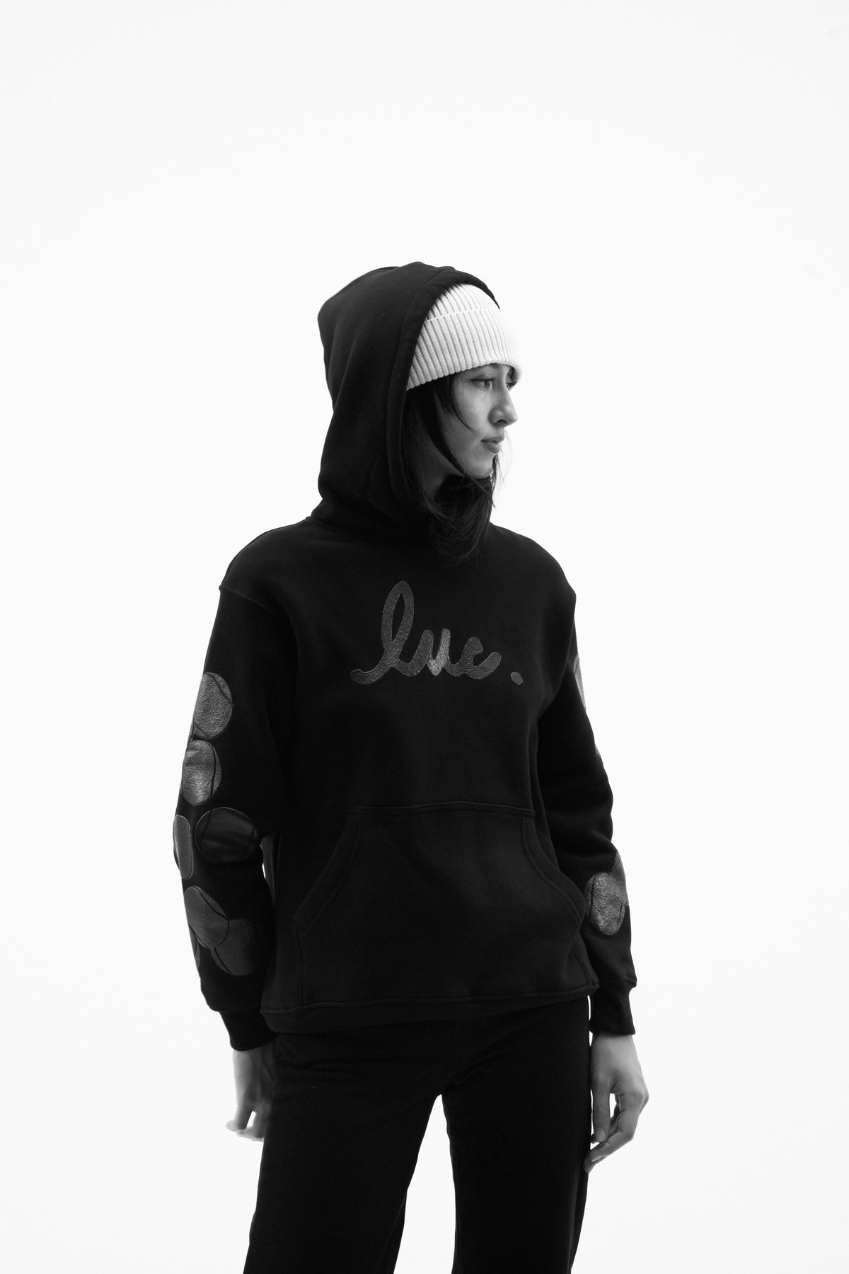 Black on Black Hoodie